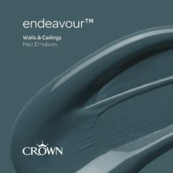 Crown Matt Emulsion Paint Endeavour - 2.5L -Crown 13807011 1524963784173104