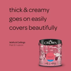 Crown Matt Emulsion Paint Heartsoul - 2.5L -Crown 13807015 1674964025539997