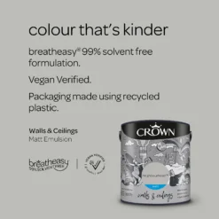 Crown Matt Emulsion Paint Neighbourhood - 2.5L -Crown 13807022 2954964053126002