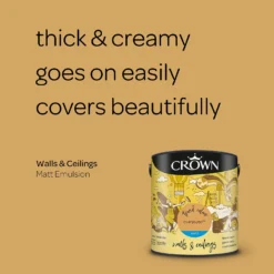 Crown Matt Emulsion Paint Overjoyed - 2.5L -Crown 13807025 2064964055350055