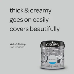 Crown Matt Emulsion Paint Pacific Oyster - 2.5L 14 Crown Matt Emulsion Paint Pacific Oyster - 2.5L -Crown 13807026 2394964056215714