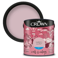 Crown Matt Emulsion Paint Raspberry Souffle - 2.5L