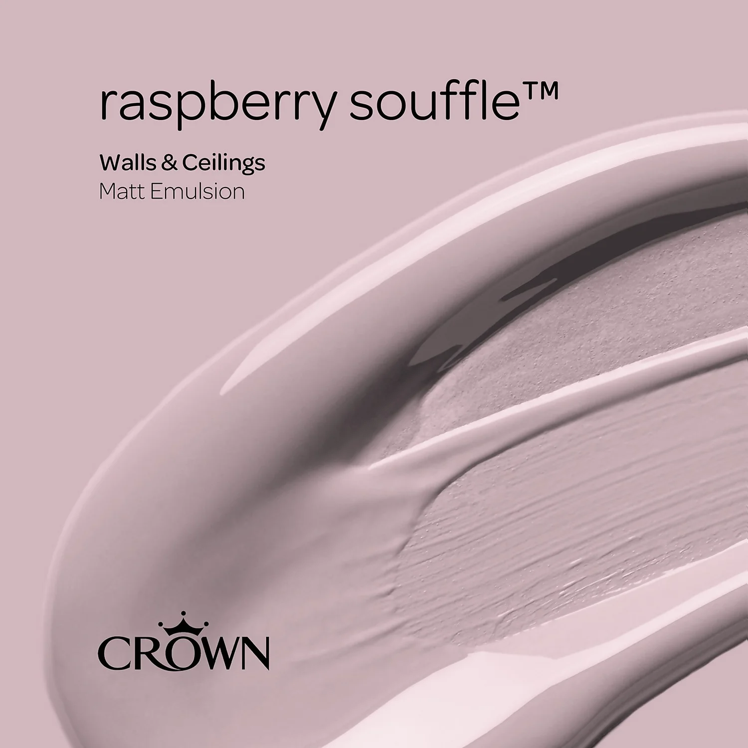 Crown Matt Emulsion Paint Raspberry Souffle - 2.5L 9 Crown Matt Emulsion Paint Raspberry Souffle - 2.5L - Image 7