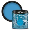Crown Matt Emulsion Paint Peek-a-Boo Blue - 2.5L 2 Crown Matt Emulsion Paint Peek-a-Boo Blue - 2.5L -Crown 13807030 7224964055940539