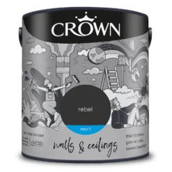 Crown Matt Emulsion Paint Rebel - 2.5L -Crown 13807032 1664964058193332