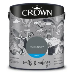 Crown Matt Emulsion Paint Revolution - 2.5L -Crown 13807033 5994964058532545