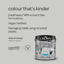 Crown Matt Emulsion Paint Salt Spray - 2.5L -Crown 13807037 6134964060228325