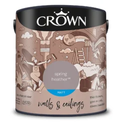 Crown Matt Emulsion Paint Spring Heather - 2.5L 19 Crown Matt Emulsion Paint Spring Heather - 2.5L -Crown 13807040 1274964077119237