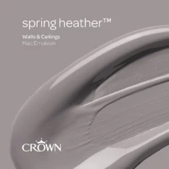 Crown Matt Emulsion Paint Spring Heather - 2.5L 17 Crown Matt Emulsion Paint Spring Heather - 2.5L -Crown 13807040 1904964077039881