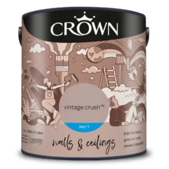 Crown Matt Emulsion Paint Vintage Crush - 2.5L -Crown 13807043 1304964079810903