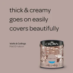 Crown Matt Emulsion Paint Vintage Crush - 2.5L -Crown 13807043 3104964079645873