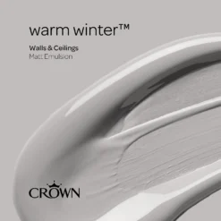 Crown Matt Emulsion Paint Warm Winter - 2.5L -Crown 13807045 2944964080119192