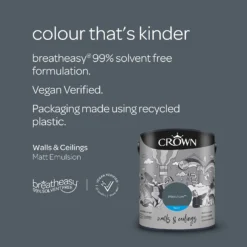 Crown Matt Emulsion Paint Aftershow - 5L -Crown 13807047 9754963580830869
