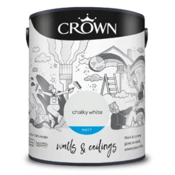 Crown Matt Emulsion Paint Chalky White - 5L -Crown 13807048 6794963775770623