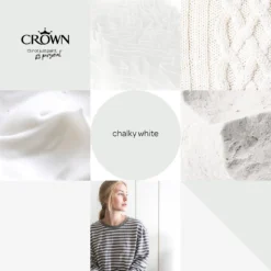 Crown Matt Emulsion Paint Chalky White - 5L -Crown 13807048 8154963775680176