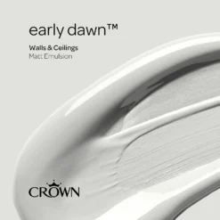 Crown Matt Emulsion Paint Early Dawn - 5L -Crown 13807050 1484964021336979