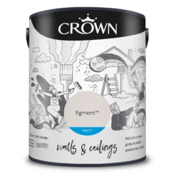 Crown Matt Emulsion Paint Figment - 5L 19 Crown Matt Emulsion Paint Figment - 5L -Crown 13807051 4724963786994472