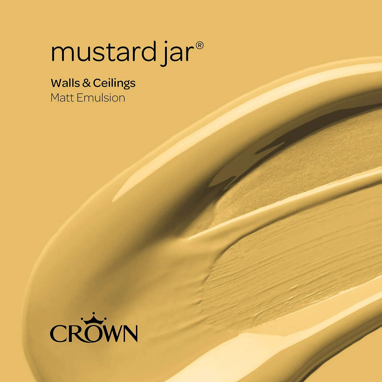 Crown Matt Emulsion Paint Mustard Jar - 5L 9 Crown Matt Emulsion Paint Mustard Jar - 5L - Image 7