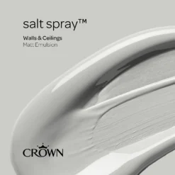 Crown Matt Emulsion Paint Salt Spray - 5L -Crown 13807056 1134964062455528