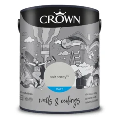 Crown Matt Emulsion Paint Salt Spray - 5L -Crown 13807056 1414964062527645