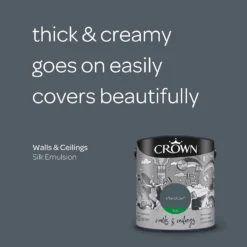 Crown Silk Emulsion Paint Aftershow - 2.5L -Crown 13807082 4184964088053280