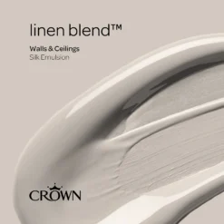 Crown Silk Emulsion Paint Linen Blend - 2.5L -Crown 13807085 9784963841159976