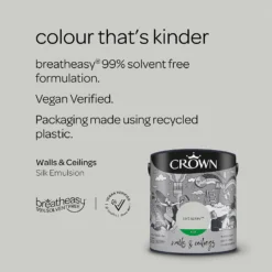 Crown Silk Emulsion Paint Salt Spray - 2.5L -Crown 13807088 1584964089285689