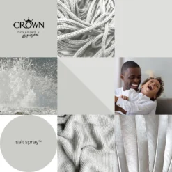 Crown Silk Emulsion Paint Salt Spray - 2.5L -Crown 13807088 4034964089313526